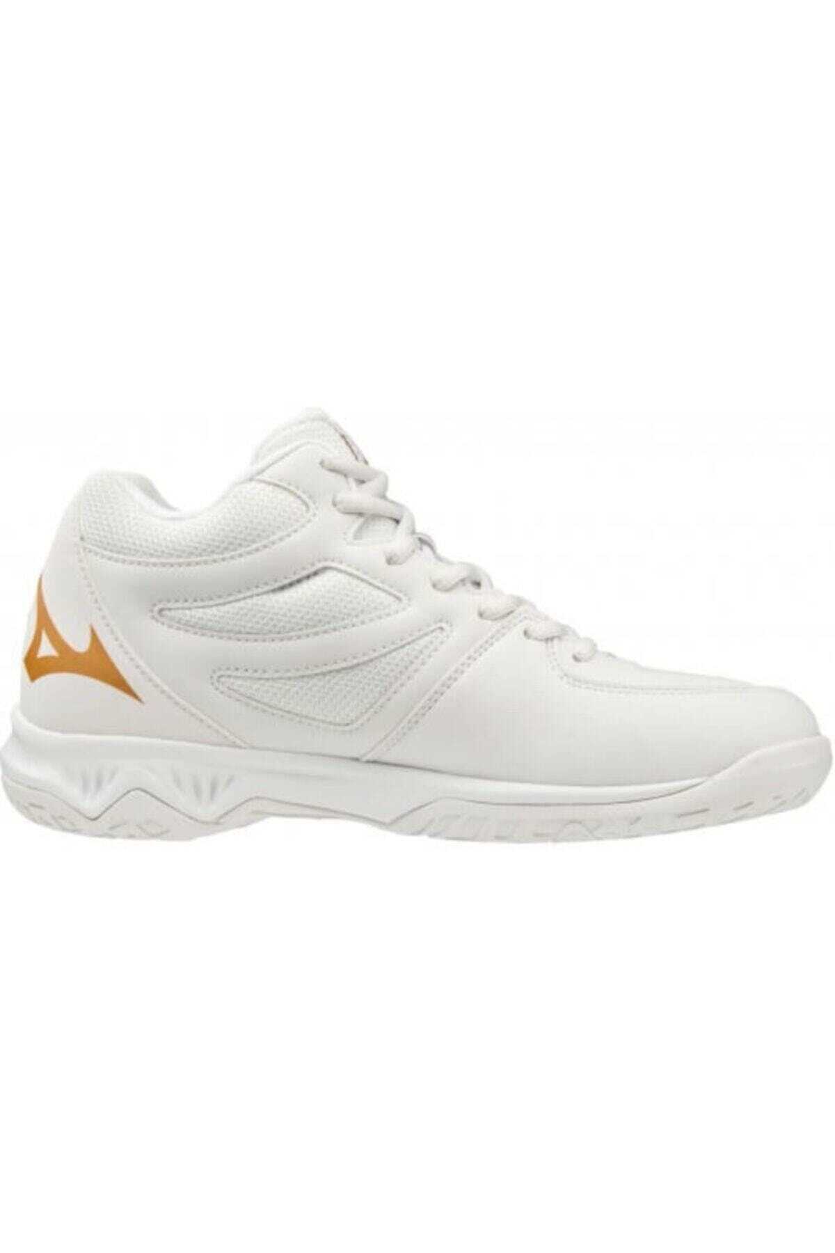 کفش والیبال یونیسکس سفید طلایی برند MIZUNO 
