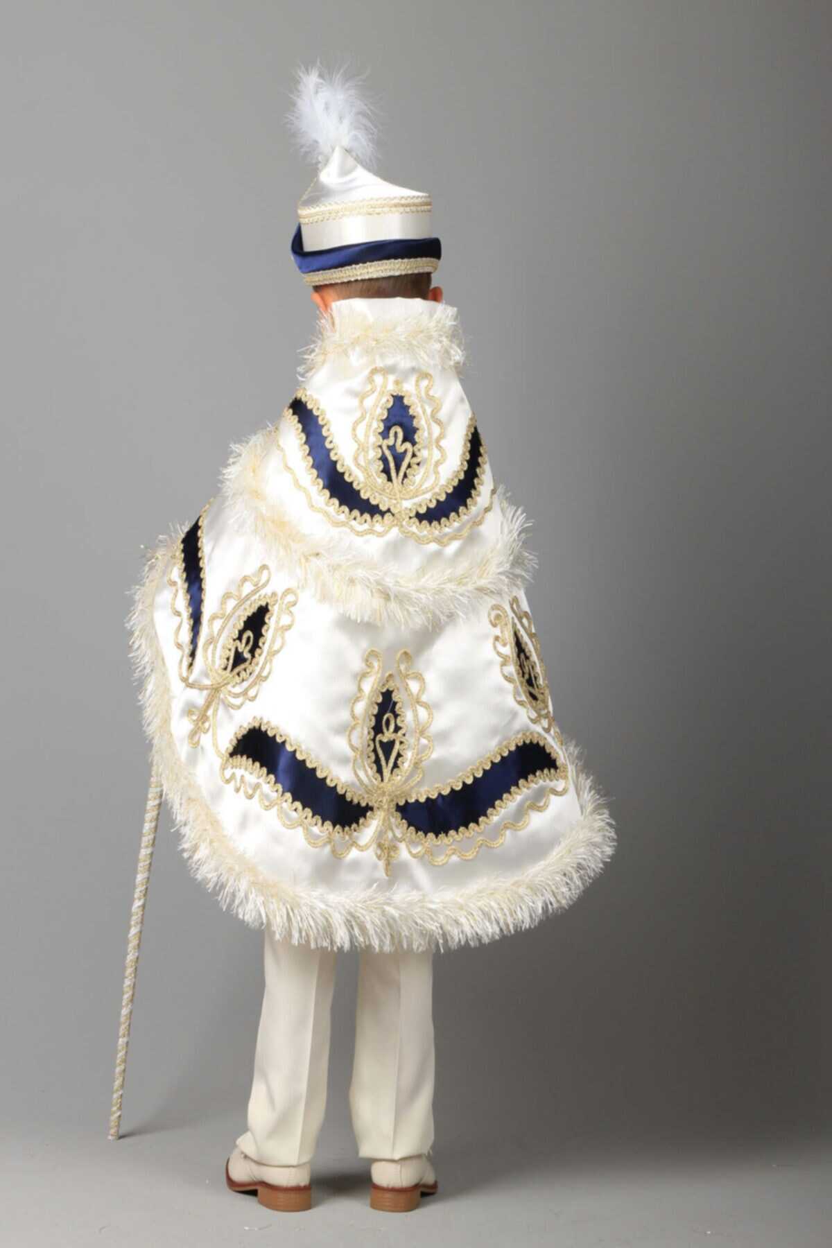 ست لباس بچه گانه پسرانه پادشاه سفید برند Osmanlı Sünnet Kıyafetleri
