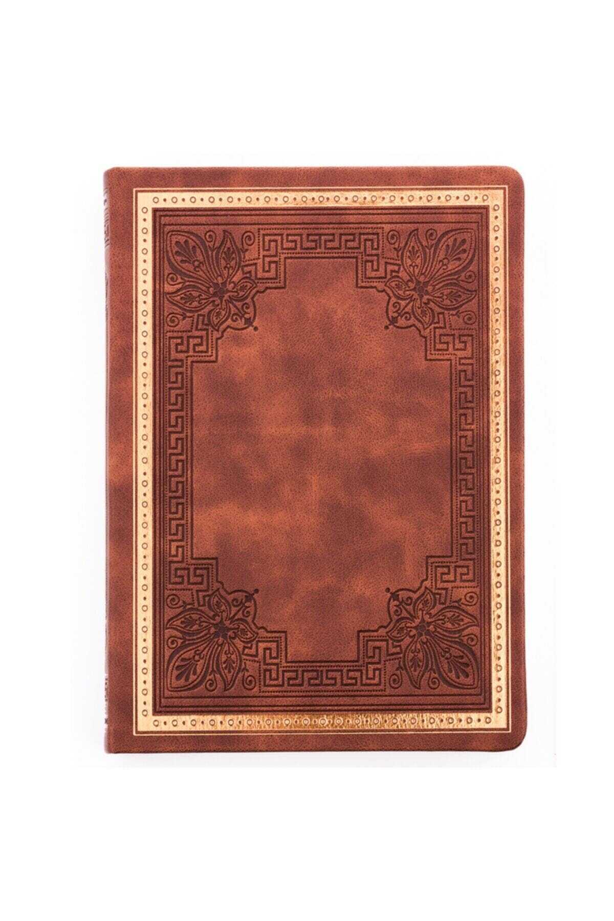 دفترچه یادداشت طرح دار قهوه ای برند Victoria's Journals