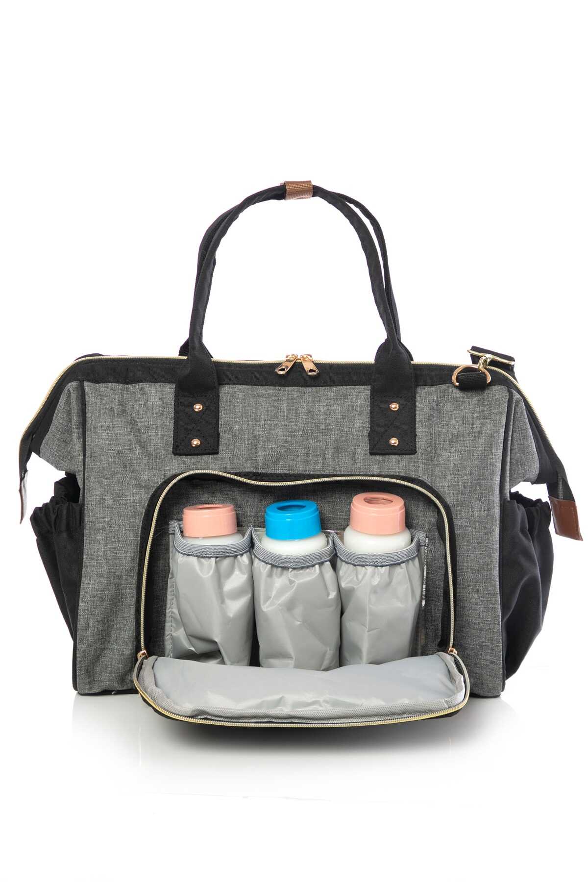 کیف لوازم مراقبت از نوزاد مادر ساده 2 رنگ برند Lal Baby