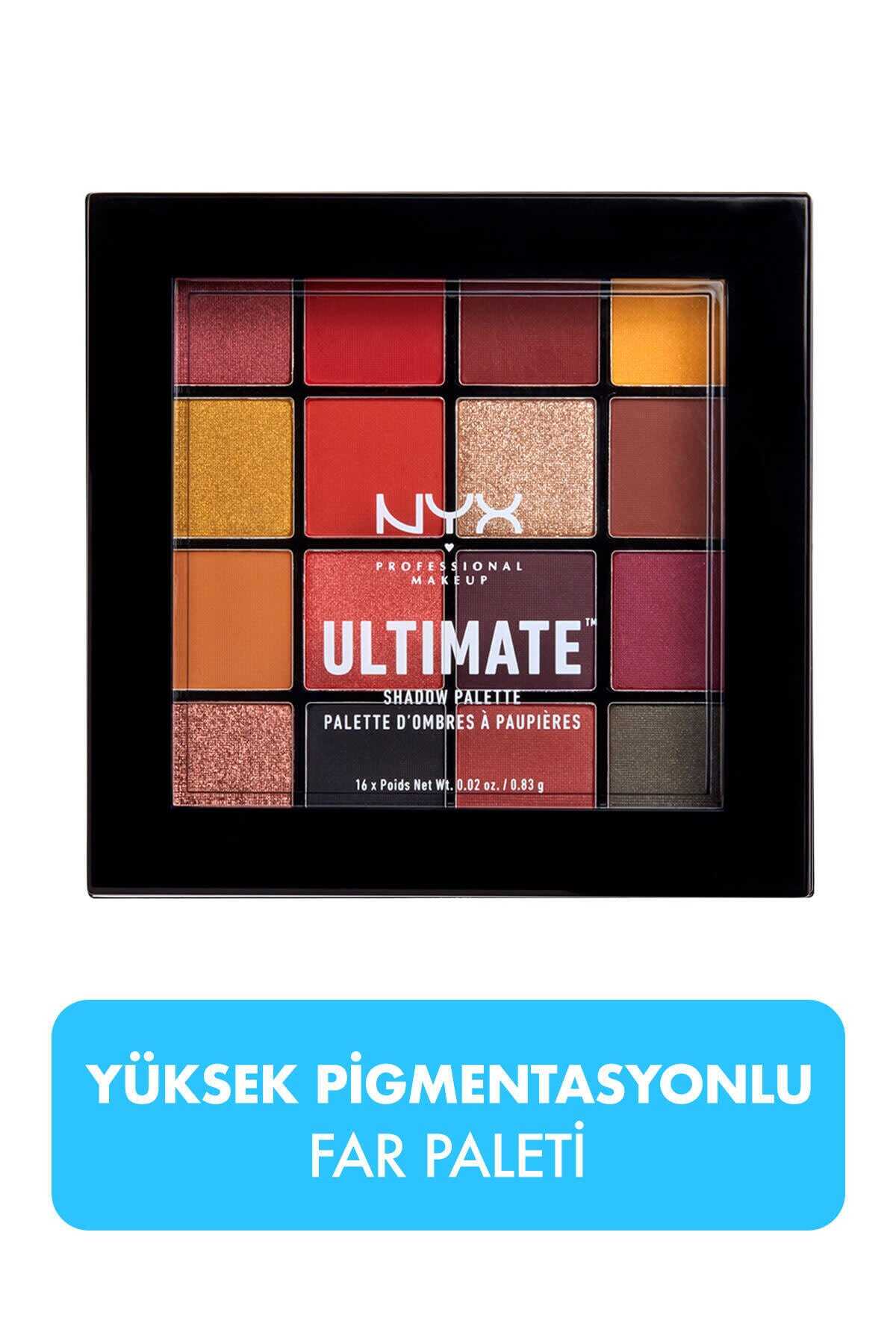 پالت سایه چشم مات 16 رنگ برند NYX 