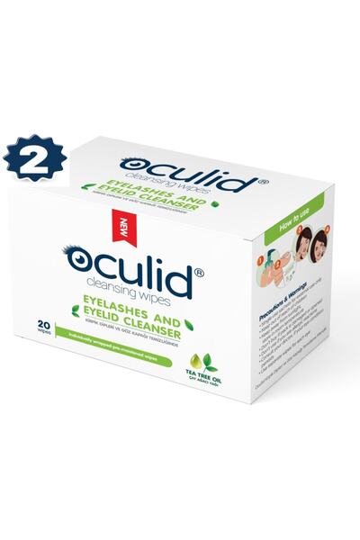 دستمال مرطوب پاک کننده آرایش چشم بسته 20 عددی برند Oculid 