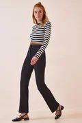 شلوار پارچه ای زنانه راسته هپینس استانبول - 635007164
