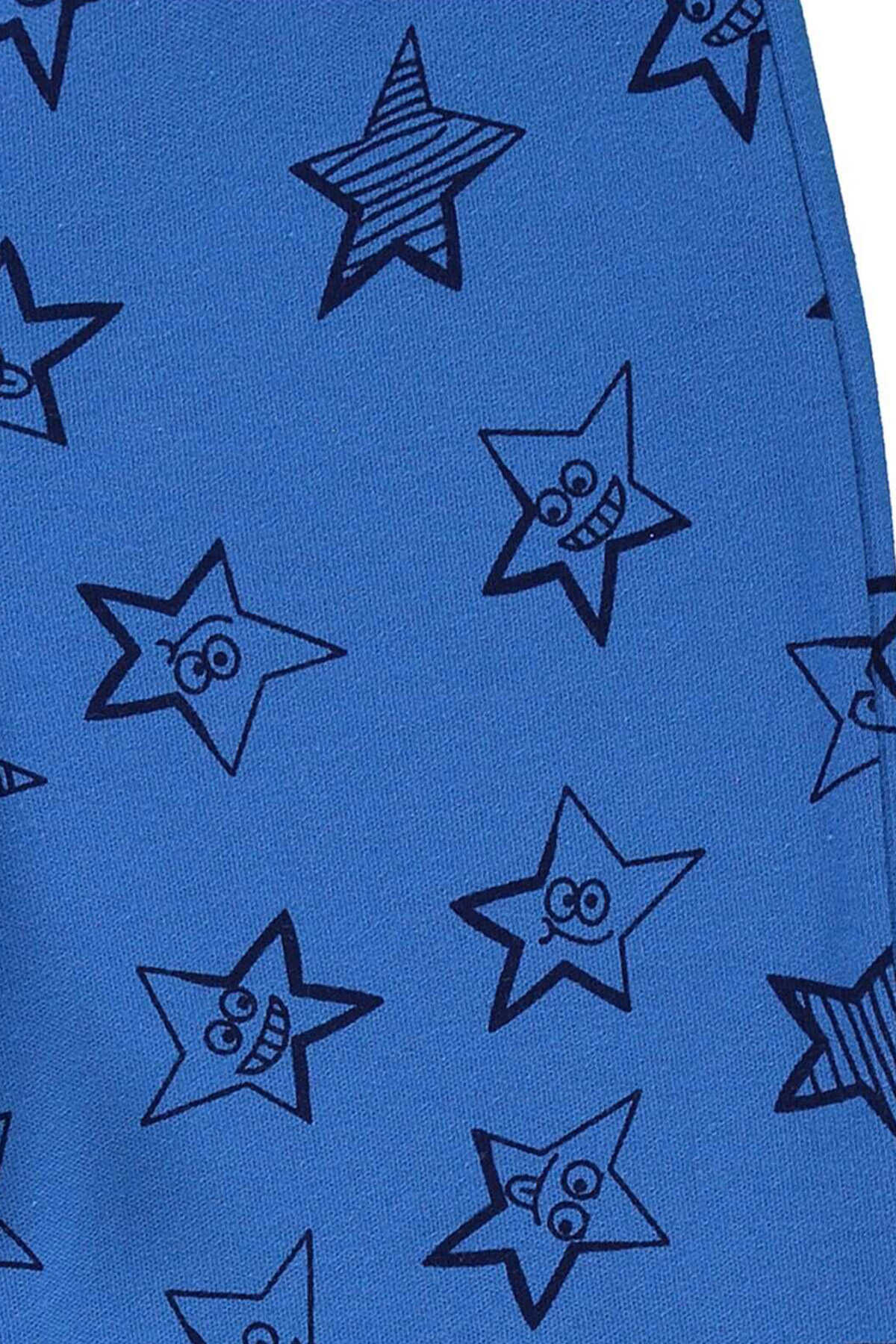 شلوار راحتی پسرانه طرح ستاره دمپا گت 2 - 5 ساله آبی برند Civil Boys