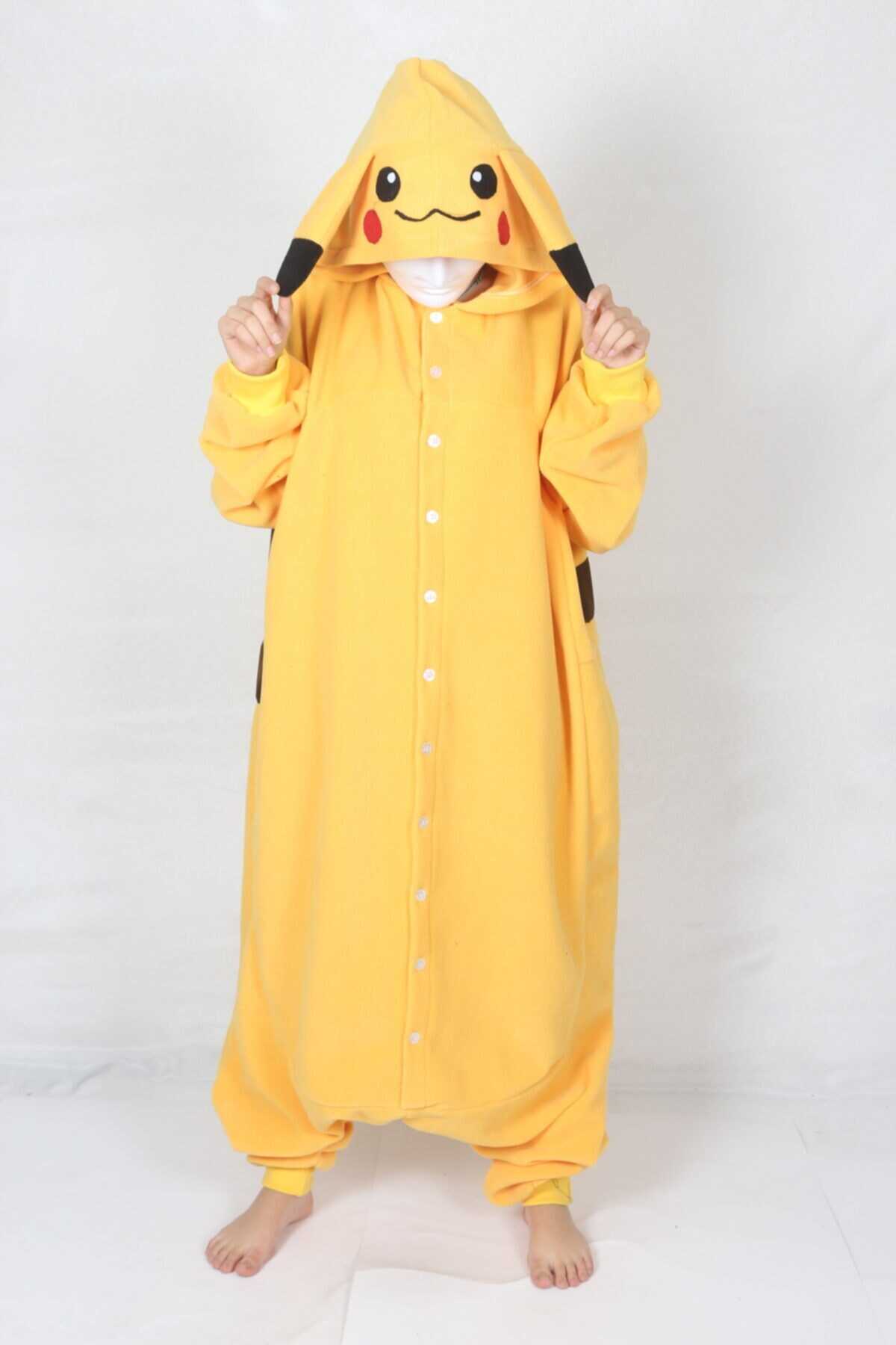 لباس فان مردانه مدل کیگورومی پیکاچو زرد برند yüsü kostüm evi 