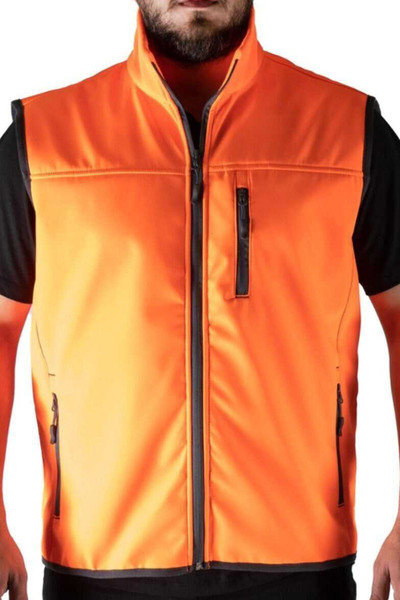 جلیقه 3 جیب مردانه نارنجی برند Ervo Tactical & Outdoor
