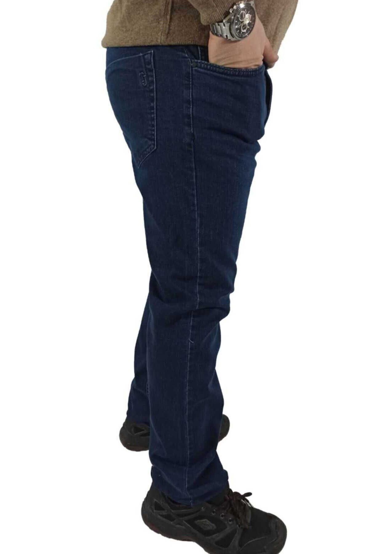 شلوار جین مردانه سایز بزرگ آبی تیره 