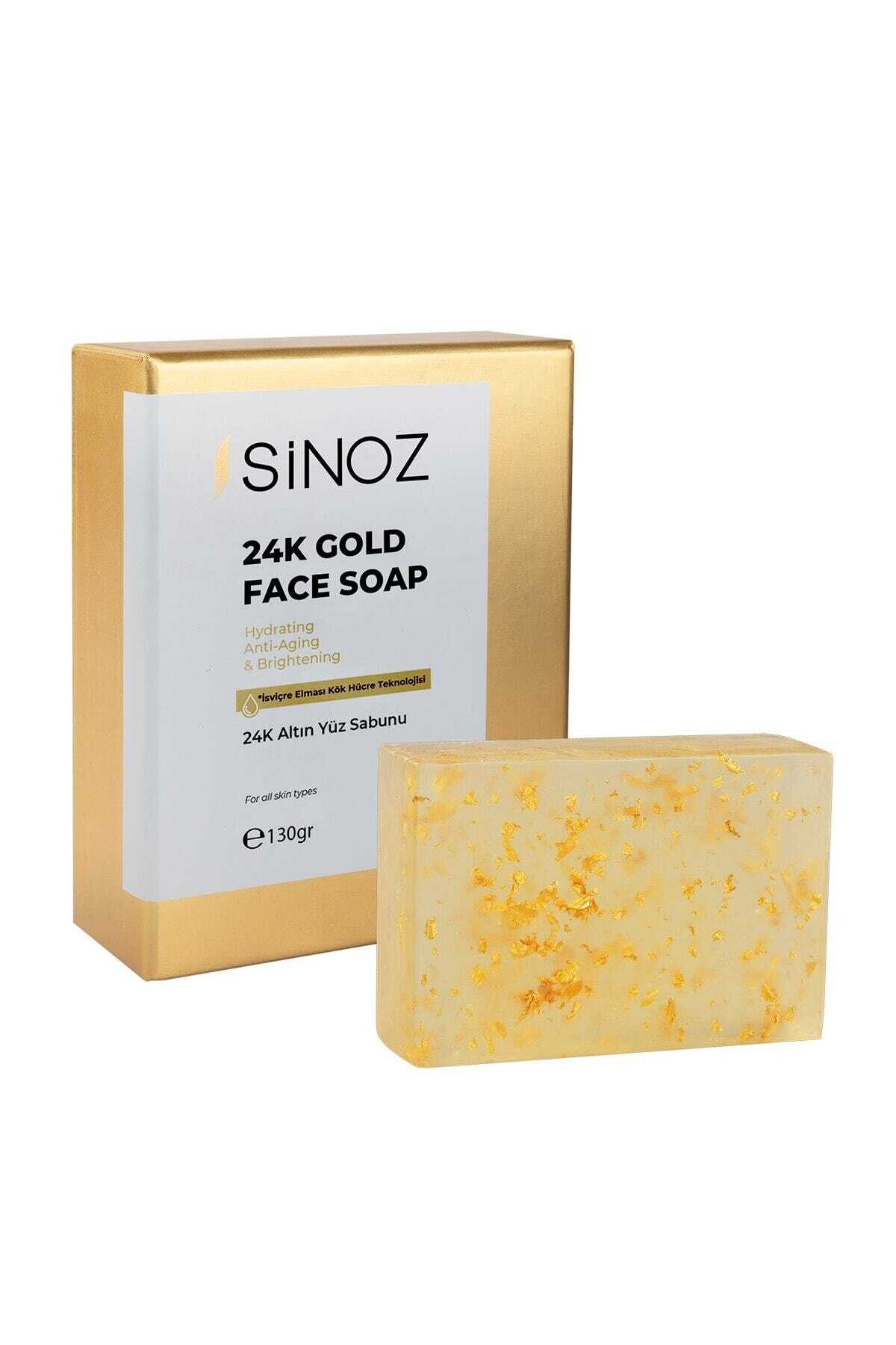 صابون مراقبت صورت طلای 24 عیار 130 گرم برند SİNOZ 