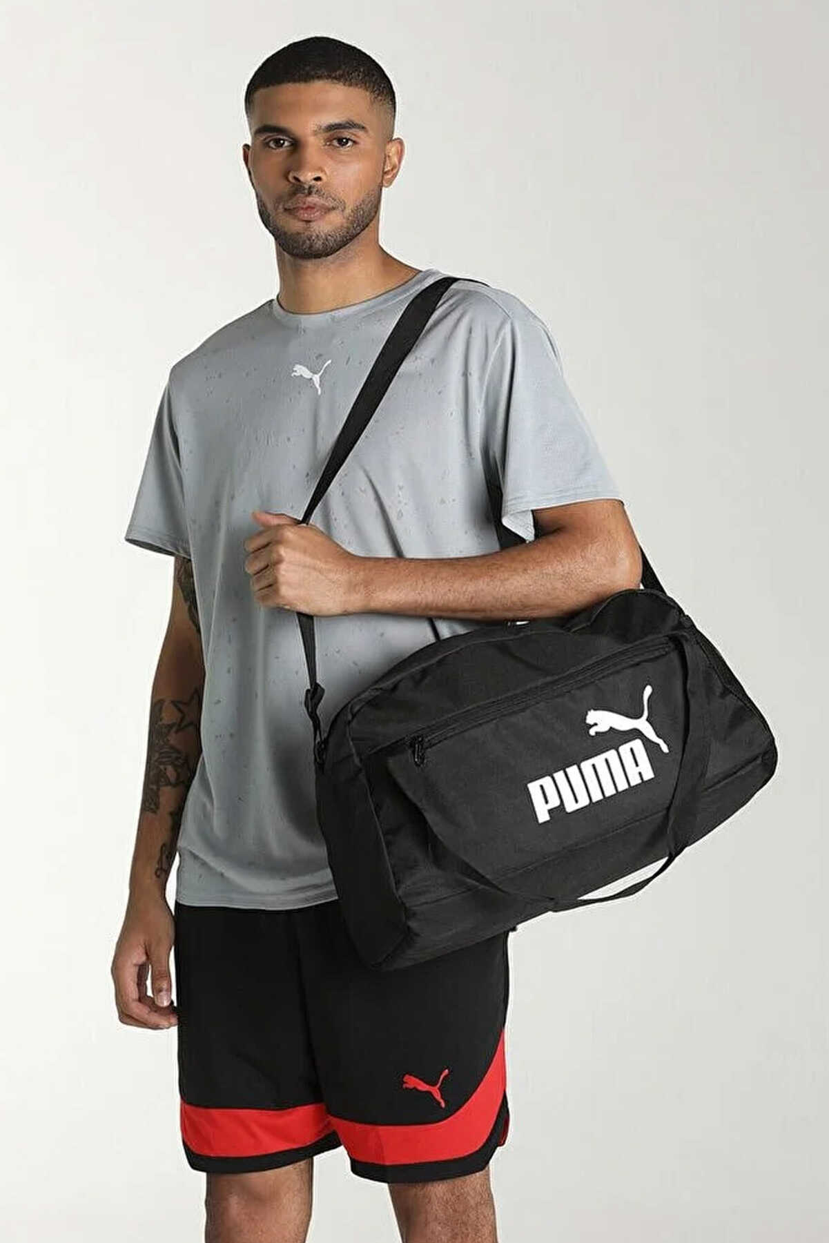 کیف ورزشی جیب دار یونیسکس طرح Puma مشکی