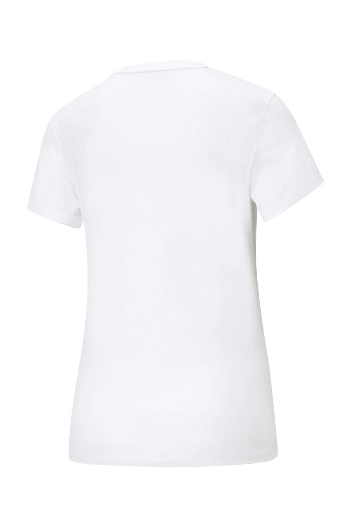 تیشرت یقه گرد چاپ دار زنانه سفید برند Puma 