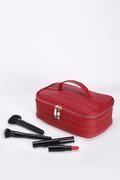  کیف لوازم آرایشی زنانه طرح دار قرمز برند Marie Claire