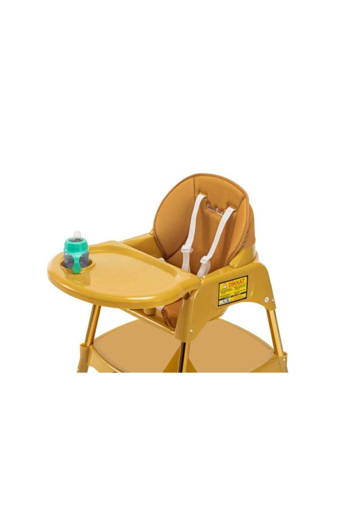 صندلی غذا کودک کمربند دار طلایی برند Pierre Cardin