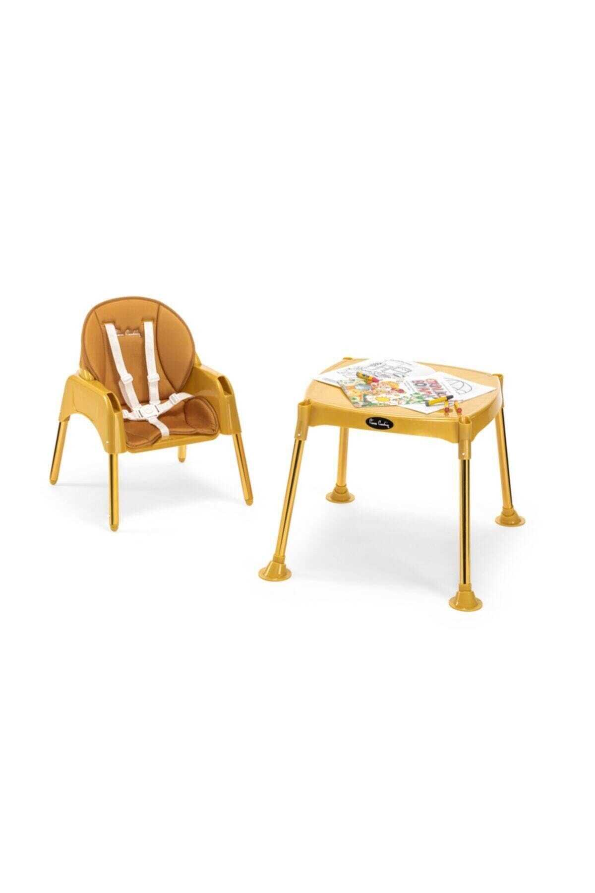 صندلی غذا کودک کمربند دار طلایی برند Pierre Cardin