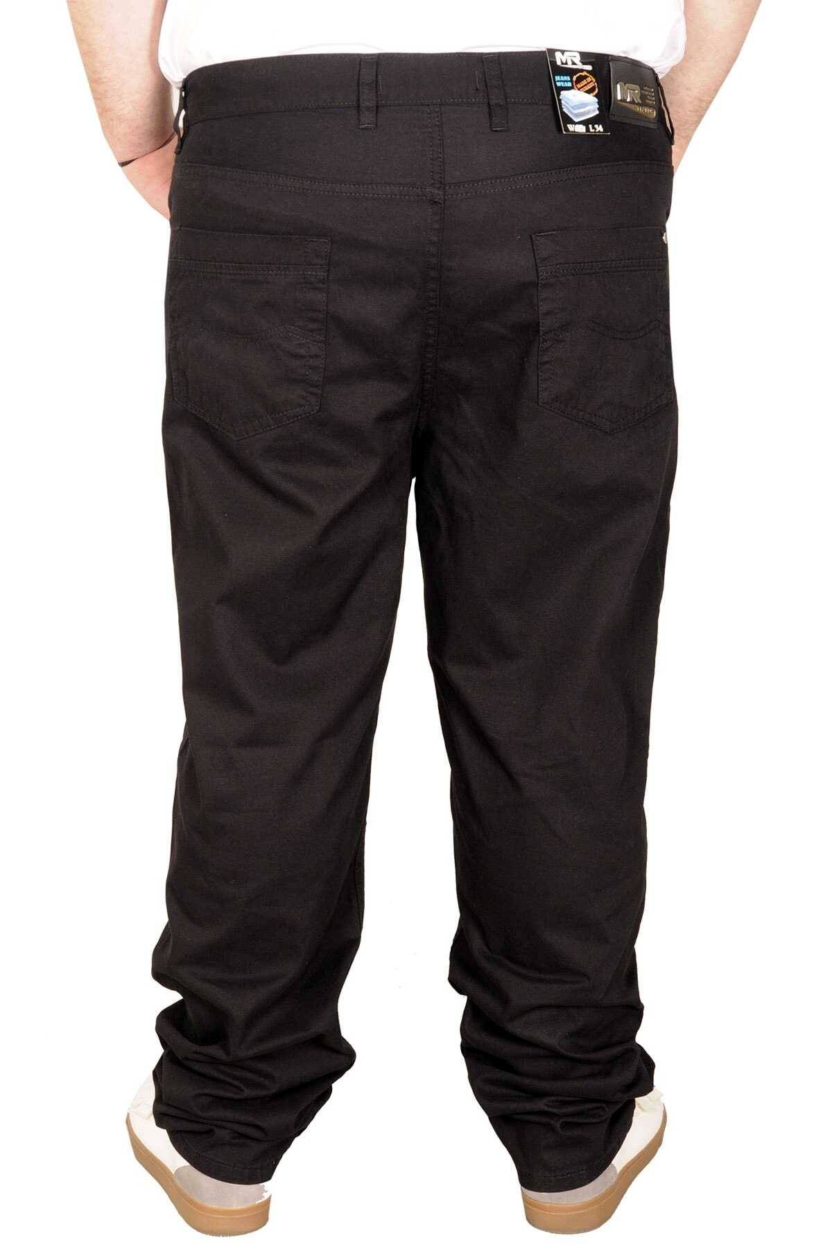 شلوار کتان سایز بزرگ جیب دار مردانه مشکی برند ModeXL 