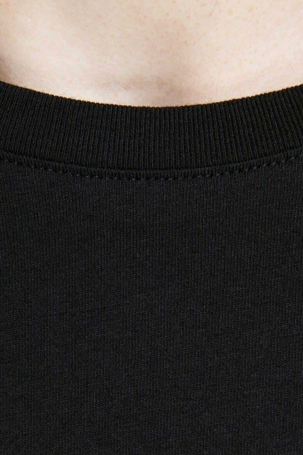 تیشرت مردانه یقه گرد چاپ دار مشکی برند Jack & Jones