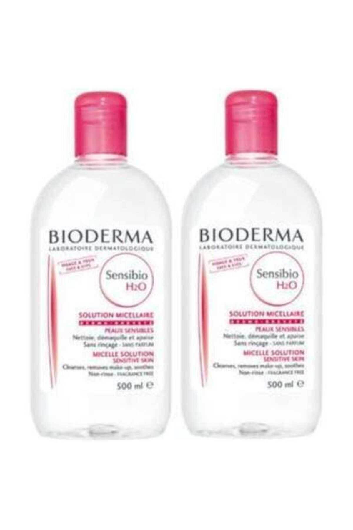 محلول پاک کننده آرایش 500 میل همراه یک عدد محلول هدیه برند Bioderma 
