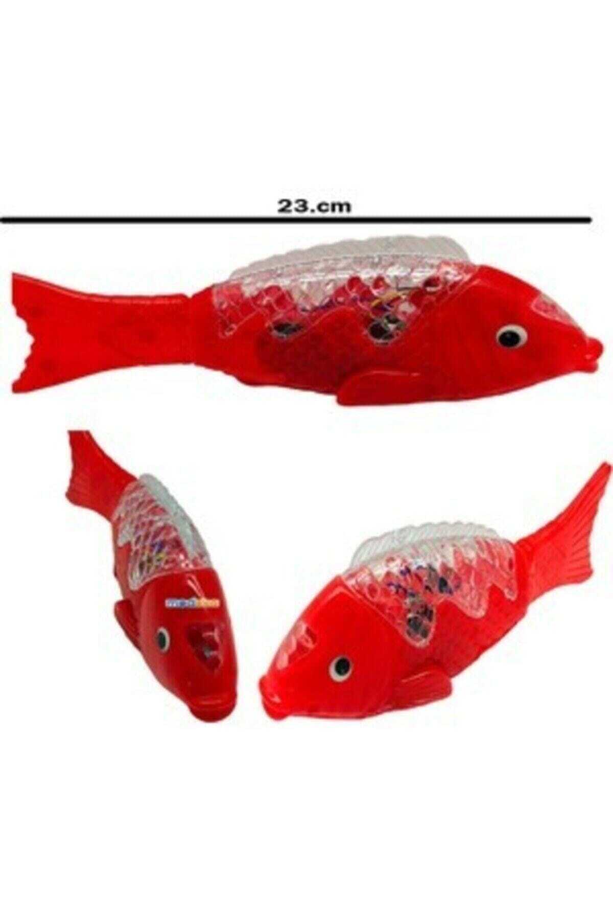 ماهی قرمز 23 سانتی متری موزیکال ترکی چراغ دار 