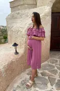 لباس بارداری زنانه یقه قایقی - 87603085