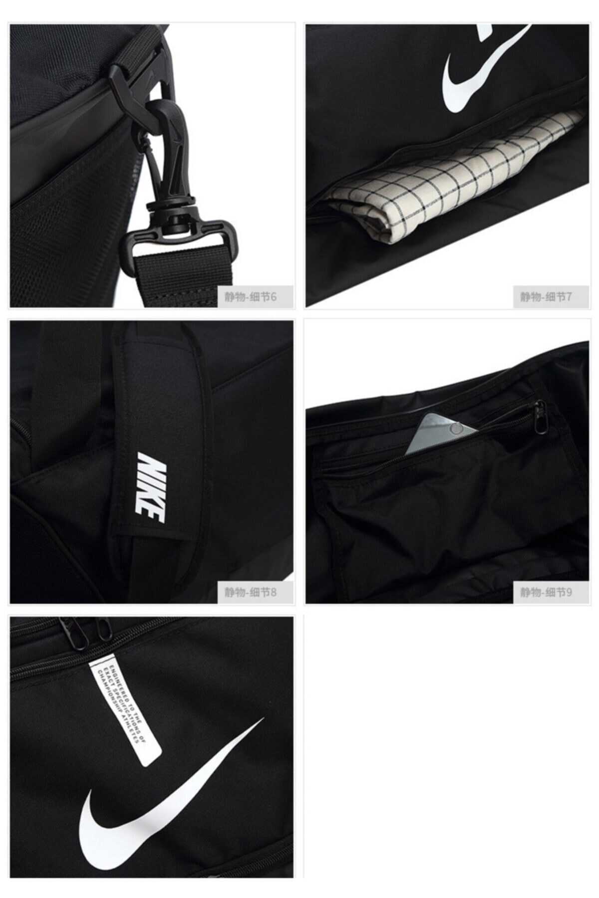 ساک ورزشی زیپی چاپ دار یونیسکس مشکی Nike Nk Acdmy Team M