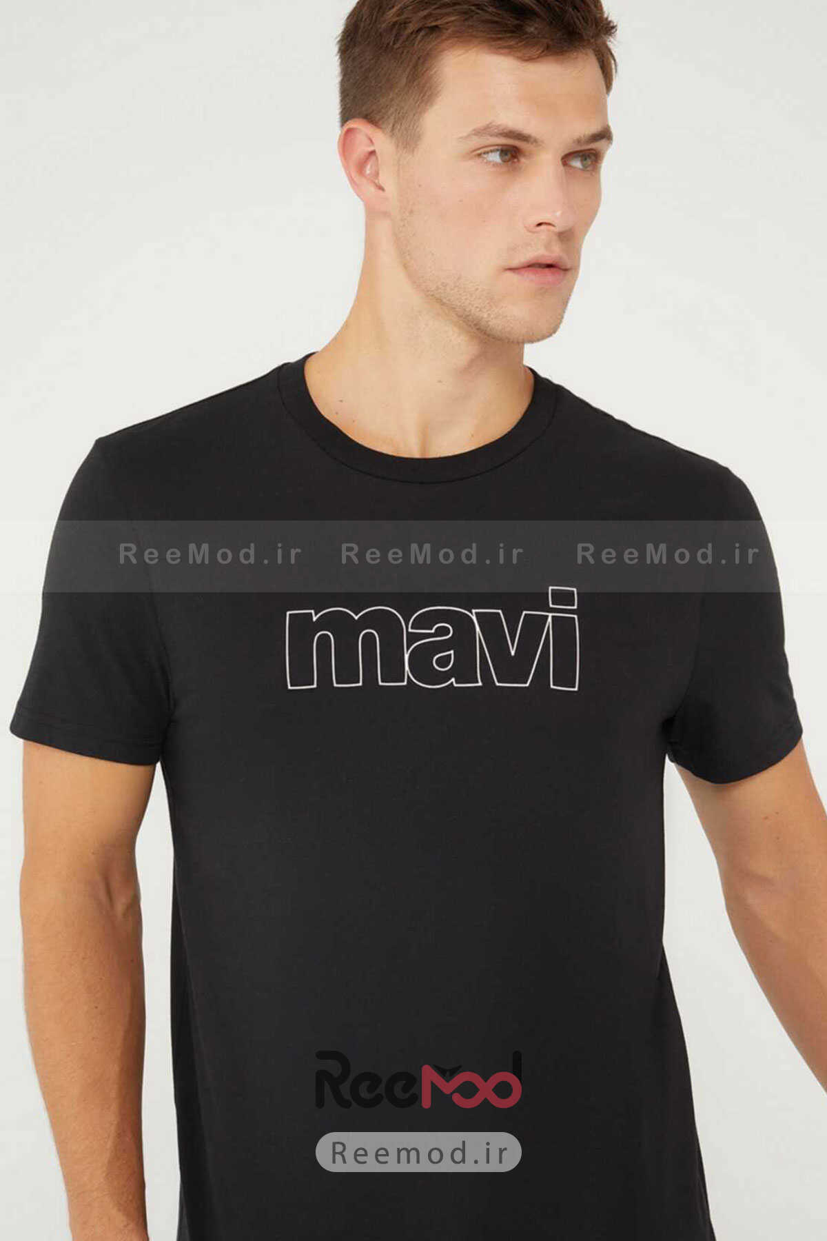 تیشرت مردانه چاپ دار مشکی برند Mavi