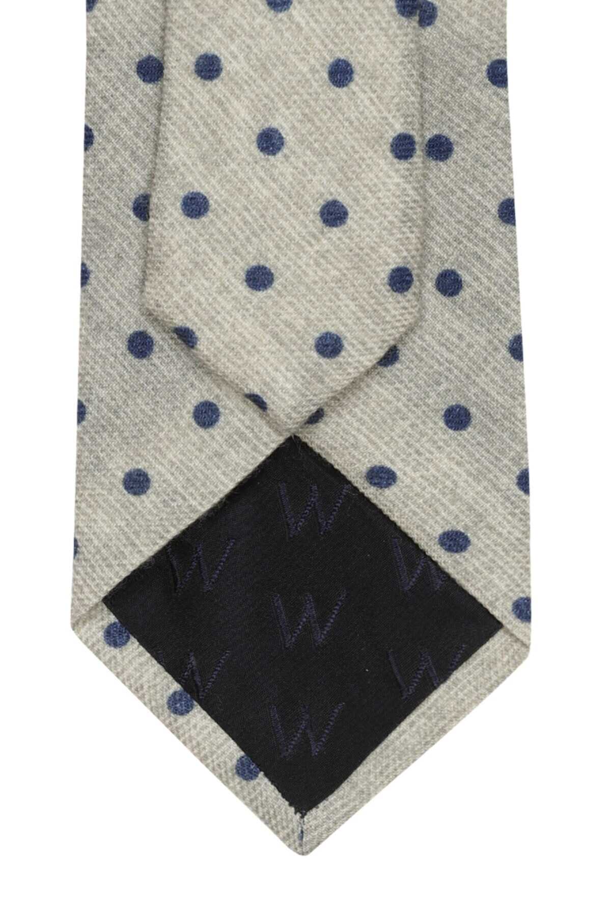 کراوات طرح خال خالی خاکستری روشن برند W Collection