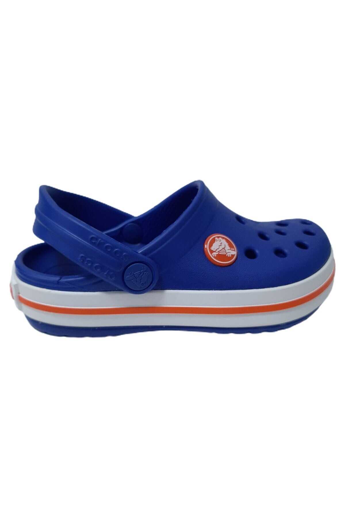 دمپایی بچه گانه طرح دار یونیسکس آبی تیره برند Crocs