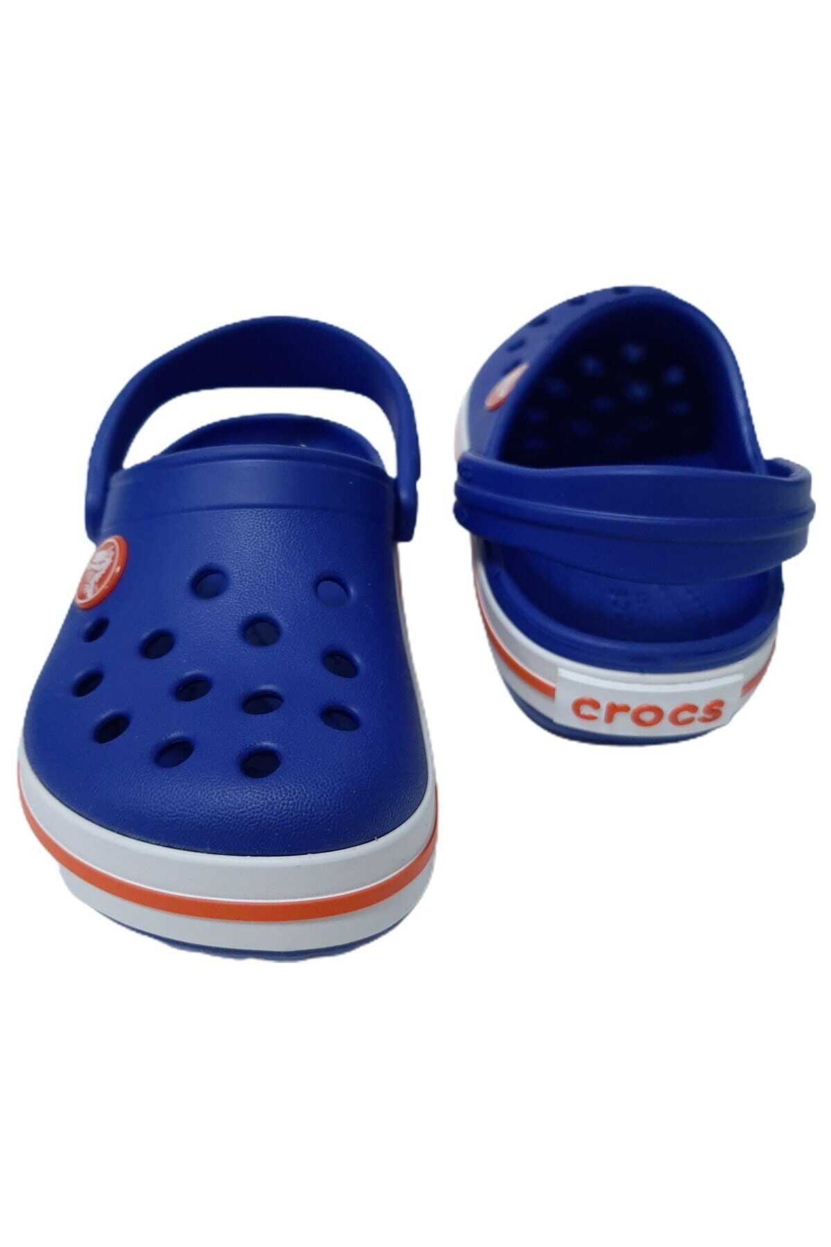 دمپایی بچه گانه طرح دار یونیسکس آبی تیره برند Crocs