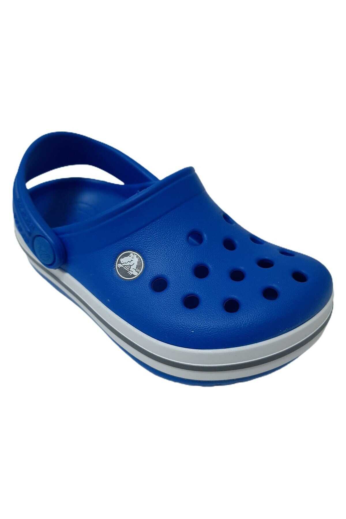 دمپایی بچه گانه طرح دار یونیسکس آبی برند Crocs